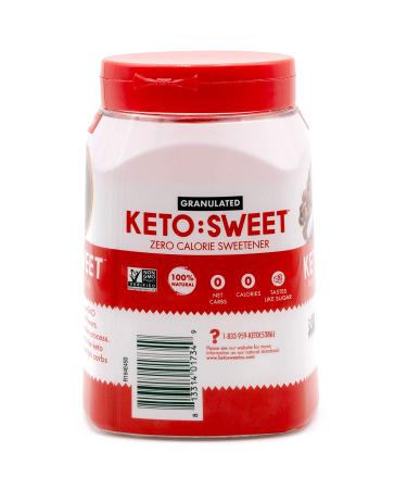 KETO SWEET Ultimate Sugar Alternative 19 Oz - Resealable Jar - Pack of 1 - Buy Online on SooperMarket.com