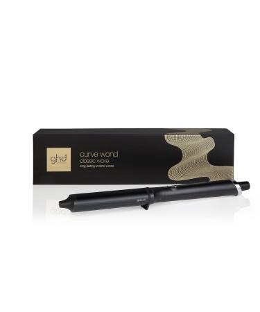 ghd Curve Classic Wave Wand 38mm - 26mm Oval Shaped Barrel for Long-lasting Undone Texture or Glamourous Hollywood Waves Optimum Styling Temp 185 C Protective Cool Tip Auto Sleep Mode