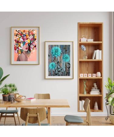 VIGEGU Flower Cross Stitch Kit for Adults - Full Range Stamped Cross Stitch Needlecrafts - Home Wall Decor - 12x16inch - Buy Online on SooperMarket.com