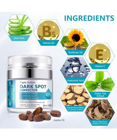 Dark Spot Remover for Face & Body Dark Spot Remover Dark Spot Corrector Cream Hyperpigmentation Treatment Freckle Removel Cream Spot Cream for All Skin Types 50 ml /1.7 fl oz - Buy Online on SooperMarket.com