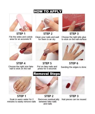 Runrayay Black Butterfly Press-On Nails for Women & Girls | Long Full-Cover Nail Tips with Nail Fans | Festival & Salon Quality - Buy Online on SooperMarket.com
