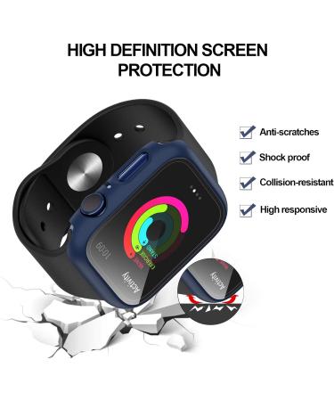 2 Pack Hard PC Case with Tempered Glass Protector for Apple Watch Series 3/2/1 42mm - Buy Online on SooperMarket.com