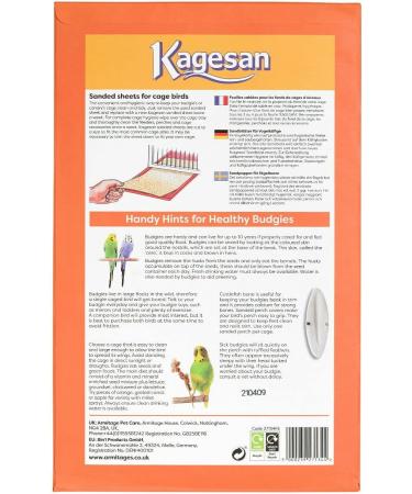 3 PACK KAGESAN ORANGE BIRD CAGE SAND PAPER SHEETS 24 SHEETS 35 X 21 CM 14 X 8 - Buy Online on SooperMarket.com