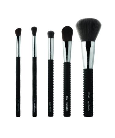 LARUCE 5PC Professional Vegan Eye Makeup Brush Set | Apply Foundation Blend Define Shade Highlight & More