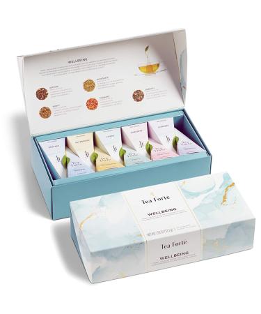 Tea Forte Wellbeing | Box 10 pyramid infusions | Selection of 5 teas and infusions |