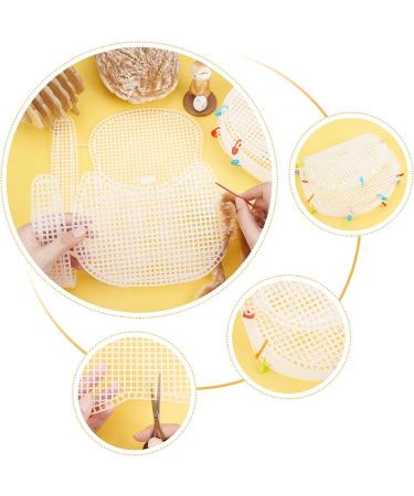 WADORN 6 Clear Plastic Mesh Canvas Sheets for Embroidery - 16.7 x 9.1 Inch DIY Needlepoint Blank Canvas for Cross Stitch and Acrylic Yarn Crafting - Buy Online on SooperMarket.com
