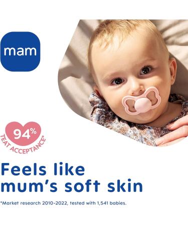 MAM Air Night Soothers 16+ Months (Pack of 2) Glow in the Dark Baby Soothers with Self Sterilising Travel Case Newborn Essentials Blue (Designs May Vary) Blue Night 1 12+ M Soother - Buy Online on SooperMarket.com