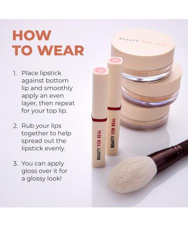 Beauty For Real Lip Revival Serum Lipstick - Hydrating Lightweight Neutral Light with Hyaluronic Acid & Mango Butter - Ideal for All Skin Types - Buy Online on SooperMarket.com