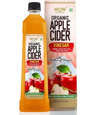 QURA Organic Raw Apple Cider Vinegar - with Strand of Mother - Not from Concentrate - 750mL