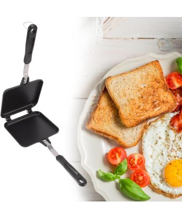 Double Handle Frying Pan Waffle Maker 37 16 4 Non Stick Frying Pan Double Sided Aluminium Alloy with Anti Scalding Handles Pancake Cooking Pot for Kitchen Breakfast - Buy Online on SooperMarket.com