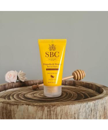 SBC Skincare Propolis & Honey Rescue Balm - 50ml | Versatile And Soothing Balm | Multi-Purpose Rapid Relief Balm - Buy Online on SooperMarket.com