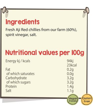 South Devon Chilli Farm Peruvian Chilli Sauce | Aji Red Chillies | Lemony Flavor | Heat Level 6/10 | 4,000-5,000 SHU | 100ml - Buy Online on SooperMarket.com