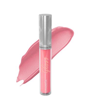 Mirabella Ultra-Hydrating Lip Gloss  Posh (Shimmering Rosy Pink) - Luxe Advanced Formula for Glossy Shine Finish & Superior Color with Pigmentation - Essential Oils Soothe & Nourish Lips