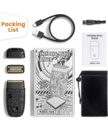 Bestauty Electric Foil Shaver for Men - Ultra-Close Rechargeable Travel Razor Wet & Dry Bald Head Shaver Perfect Father's Day Gift - Black - Buy Online on SooperMarket.com