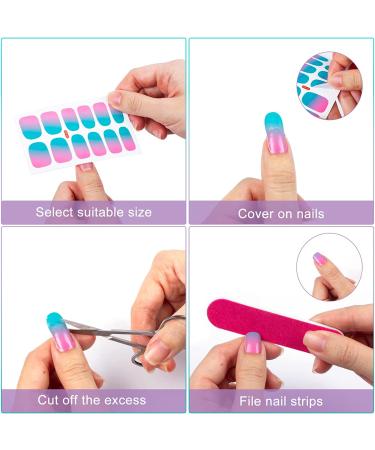 Self-Adhesive Toenail Polish Stickers - Color 03 | Nail Art Wraps & Decals for Manicure - Buy Online on SooperMarket.com
