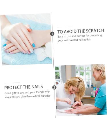 FRCOLOR 40 Pcs Nail Case Nail Art Tips Cover Shield Nail Varnish Tip Finger Nail Soak off Nail Polish Soaker Peel Polish Nail Polish Holder Reusable Soak off Caps Gelt Plastic Remover Milk 4x2cmx2pcs As Shownx2pcs - Buy Online on SooperMarket.com