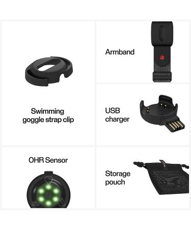 Polar Verity Sense - Waterproof Optical Heart Rate Monitor Armband for Sport - ANT+/Bluetooth HRM - Gray M-XXL - Buy Online on SooperMarket.com