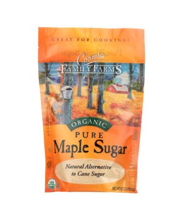 Coombs Organic Maple Sugar, 6 Ounce Bags -- 6 per case.