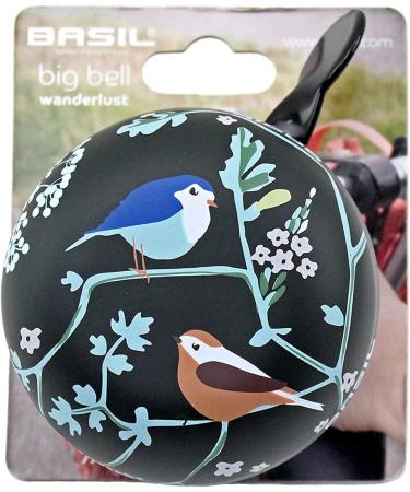 Basil Big Bell Wanderlust Bicycle Bell - Charcoal 80mm | International Shipping - Buy Online on SooperMarket.com