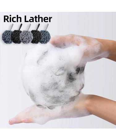 Metene Bath Shower Loofah Sponge 5 Pack - Exfoliating Body Wash Scrubber for Men and Women - Essential Skin Care Shower Accessories - 60g - 5 Count - Buy Online on SooperMarket.com