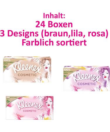 Kleenex Cosmetic Facial Tissue Box - Extra Soft 3-Ply 24 x 80 Tissues | International Shipping - Buy Online on SooperMarket.com