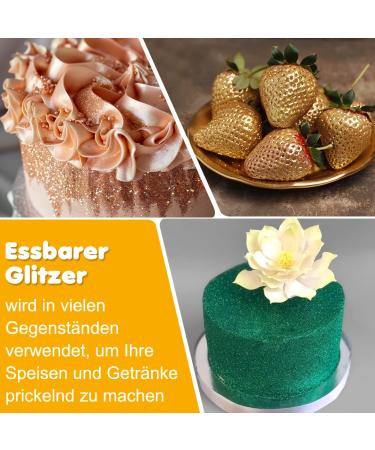 Edible Glitter - Kicofood 6 Colors Tasteless Food Color Powder for Drinks Fondant Cupcakes & Cakes - 5G - Buy Online on SooperMarket.com