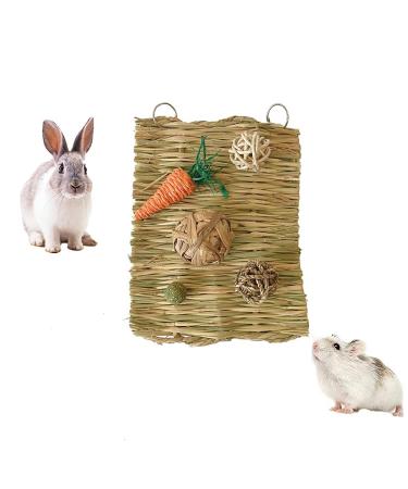Rabbit toys occupation Kielzeugen Hasen Accel sticks Timothy Heu Sticks Molar Dental care for hamster guinea pig chinchilla parrot racing mouse hand-woven grass mat etc.