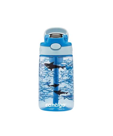 Kids Water Bottle with Redesigned AUTOSPOUT Straw  14 oz.  Shark