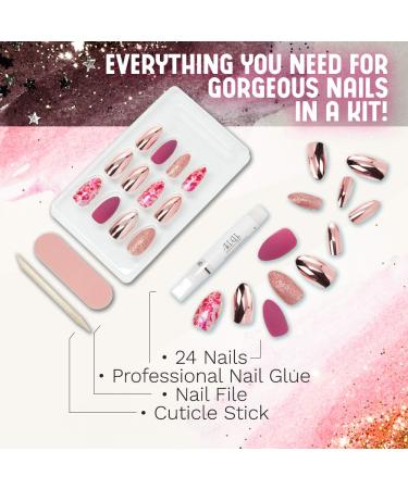 Ardell Nail Addict Chrome Pink Foil - 0.07 oz (2 g) | Premium Nail Art - Buy Online on SooperMarket.com