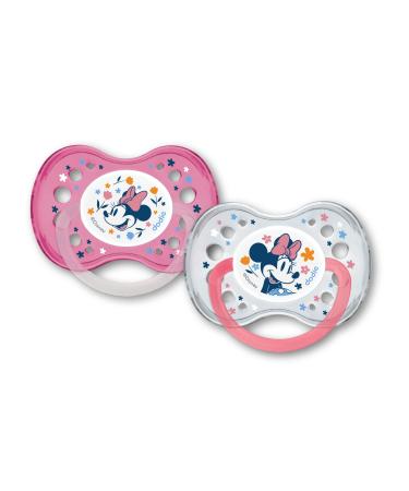 Dodie set of 2 pacifiers anatomical +18 months BPA-free robust Minnie
