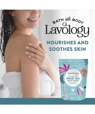 Lavology Dead Sea Bath Salts - 1kg Pack - All Natural, Nourishing Formula for Dry & Irritated Skin - Buy Online on SooperMarket.com