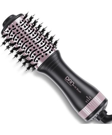 Small Hair Dryer Brush,Blow Dry brushone Step Hair Dryer and volumizer,2 inch Round Dryer Brush,Electric Hair Brush,Blow Dry Brush,Brush Hair Dryer for Short Hair Rose Black