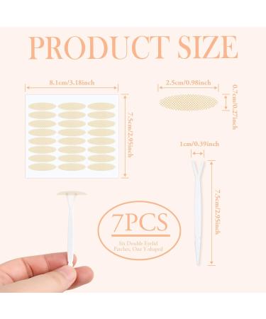 Invisible Double Sided Eyelid Tape Lift Strips - 288pcs | Self-Adhesive Fiber Eye Tapes for Hooded & Uneven Mono-Eyelids | Natural Eye Lift Stickers with Fork Rods - Buy Online on SooperMarket.com