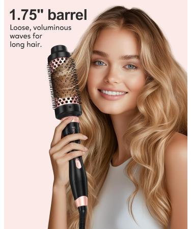 FARERY Thermal Brush Set 3 in 1 Ceramic Curling Wand Thermal Round Brush for Blowout Look Fast Heating Brush 3 Interchangeable Hair Brush Curling Iron for All Hair Dual Voltage - Buy Online on SooperMarket.com