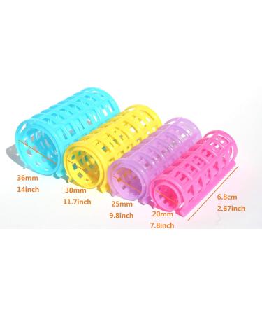 Kamay's X-Large Hair Rollers Comb Curlers Clips Styling Rollers Hair Curls Wave Style Hairdressing Curlers Tools (Plastic Styling 30mm 1 1/8"' 8PCS) Plastic Styling 30mm 8PCS - Buy Online on SooperMarket.com