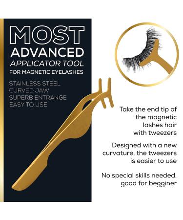 DUXEC Magnetic Eyelashes with Eyeliner Kit - 7 Reusable 3D Natural Look Pairs | Waterproof, Easy to Wear, No Glue Needed | Includes Tweezers (Pack of 1) - Buy Online on SooperMarket.com