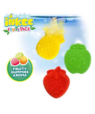 Buy Inkee Fruity Mini Pack - 30 Bath Balls for Kids - Fun Fruit Shapes & Aromas - Jojoba Oil Infused - International Shipping - Buy Online on SooperMarket.com