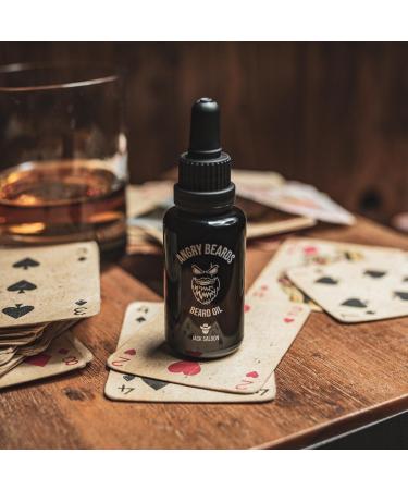 Angry Beards Jack Saloon Bart l 30ml - Premium Daily Beard & Mustache Oil with Unique Musk Fragrance | Fast-Absorbing & Non-Greasy Care - Buy Online on SooperMarket.com