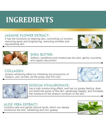 2PC Jasmine Ointment for Dark Circles - Anti-Aging Eye Cream with Collagen & Aloe Vera | Remove Puffiness & Bags - Buy Online on SooperMarket.com