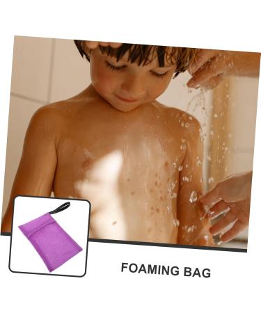 minkissy Bath Bag Shampoo Soap Cleansing Nylon Purple Gloves - Buy Online on SooperMarket.com