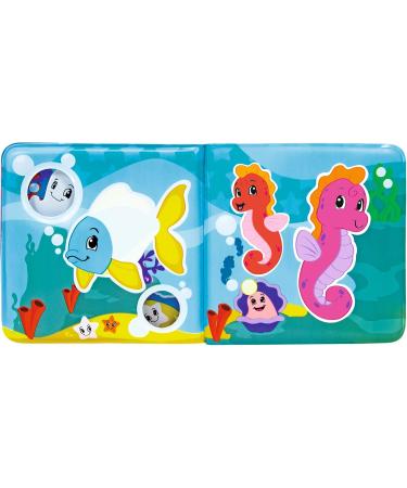 Simba ABC Magic Bath Book - Color Change Pictures Squeaker Pendant 8 Pages (13x13cm) | Ideal for Babies 6 Months+ - International Shipping Available - Buy Online on SooperMarket.com