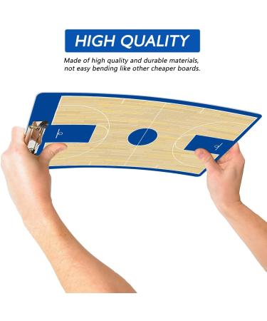 LEAP Coach Board Clipboard Premium Tactical Double-Sided Coach Marker Board with Full & Half Court Dry Erase Marker Board for Basketball Baseball Football Soccer Hockey Lacrosse & Volleyball Coahces Basketball Clipboard - Buy Online on SooperMarket.com