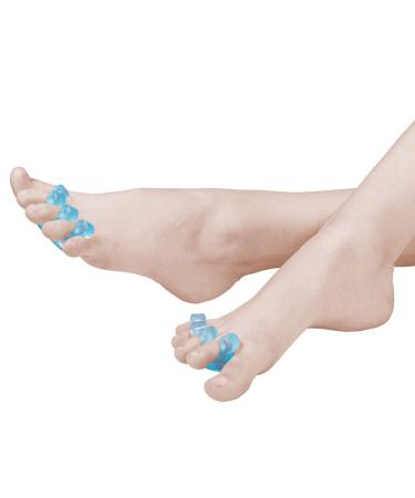 Rubberneck toe separator spacer pedicure 4x silicone 2 pairs for all toes toenail painting aid for nail polish