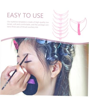 Angoily 3 Sets Eyebrow Aid Specialty Tools Grooming Brow Stencil Portable Brow Stencils Artifact Miss - Buy Online on SooperMarket.com