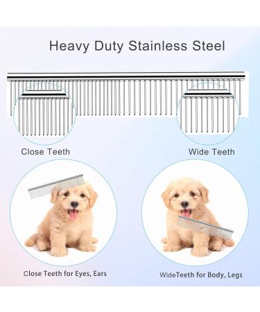 Jiasoval 4-in-1 Dog Grooming Kit with Safety Round Tip - Professional Scissors Set for Dogs & Cats - Includes Steel Comb and Leather Pouch - Buy Online on SooperMarket.com