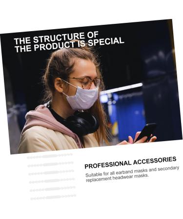 40 STK Masking Hooks Hanger - Adjustable Ear Hooks & Mask Band Buckles for Hearing Protection | Anti-Strangulation Extension - White - Buy Online on SooperMarket.com