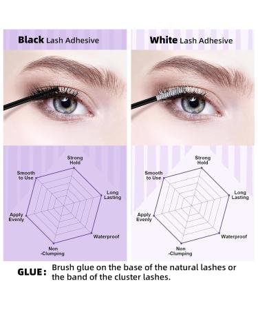 Lash Cluster Glue 10ML - Waterproof & Strong Hold Eyelash Bond | Fast Drying Individual Lash Glue | 72 Hour Hold - Buy Online on SooperMarket.com