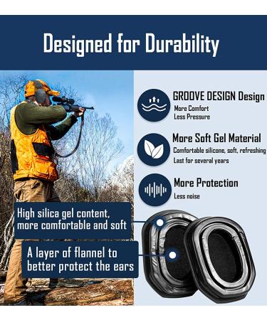 ProHear GEP03 Upgraded Gel Ear Pads for Walker's Razor Earmuffs - Comfortable Replacement Ear Cups - Buy Online on SooperMarket.com