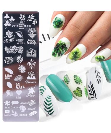 6 Piece Nail Art Stamping Set - Templates Stencils & Stamper for Perfect Manicures | International Shipping - Buy Online on SooperMarket.com