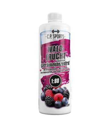 C.P.Sports Sugar-Free Beverage Concentrate 1:80 - 80L Sports Drink with L-Carnitine & Vitamins | 1L Forest Fruit Flavor - Buy Online on SooperMarket.com